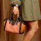 Handcrafted Blush Peach Handbag Leather Graceful Refined